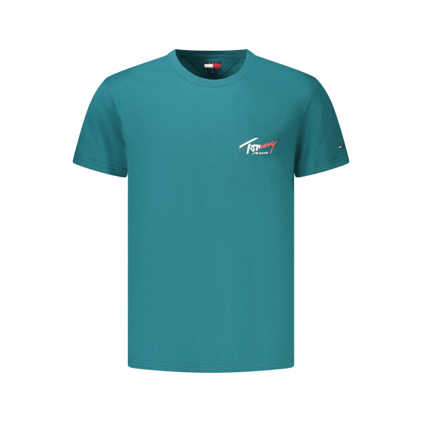 Tommy Hilfiger ανδρικό πράσινο t-shirt με στρογγυλή λαιμόκοψη και λογότυπο