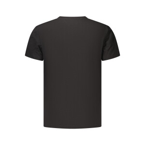 Tommy Hilfiger ανδρικό μαύρο t-shirt με στρογγυλή λαιμόκοψη και print λογότυπο