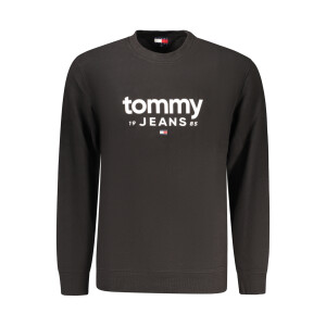 Tommy Hilfiger Ανδρικό Μαύρο Φούτερ με Φερμουάρ