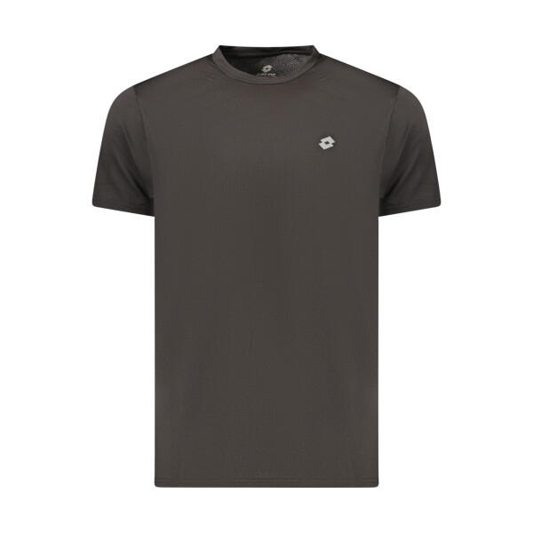 LOTTO Ανδρικό Μαύρο T-shirt με στρογγυλή λαιμόκοψη και λογότυπο