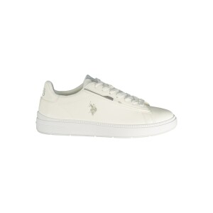 U.S. POLO ASSN.. Ανδρικά Λευκά Sneakers με κορδόνια