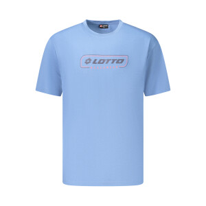 LOTTO Ανδρικό Μπλε T-shirt με στρογγυλή λαιμόκοψη και λογότυπο