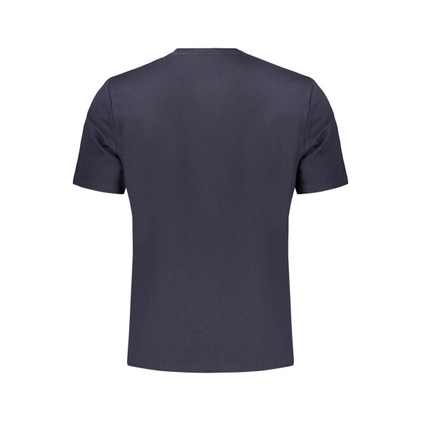 BOSS Ανδρικό Μπλε T-shirt με στρογγυλή λαιμόκοψη και λογότυπο