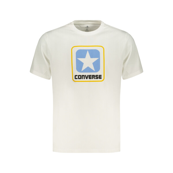 Converse Ανδρικό Λευκό T-shirt με print λογότυπο