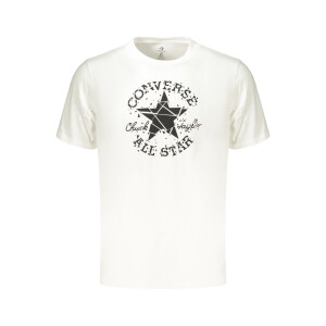 Converse Ανδρικό Λευκό T-shirt με λογότυπο