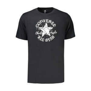 Converse Ανδρικό Μαύρο T-shirt με λογότυπο