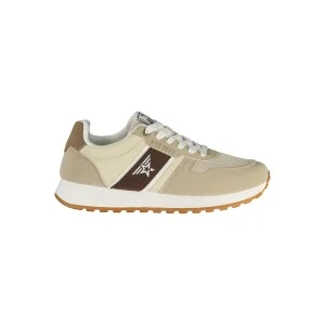 AVIREX ανδρικά sneakers σε μπεζ χρώμα με κορδόνια