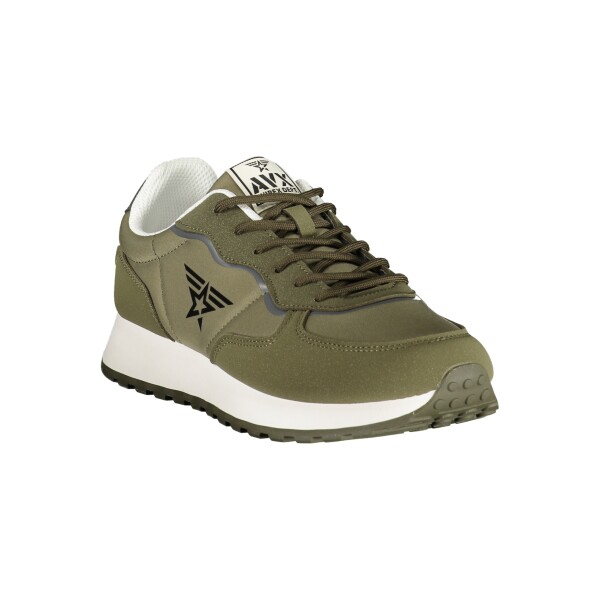 AVIREX Ανδρικά Πράσινα Sneakers με κορδόνια και γκρι λεπτομέρειες