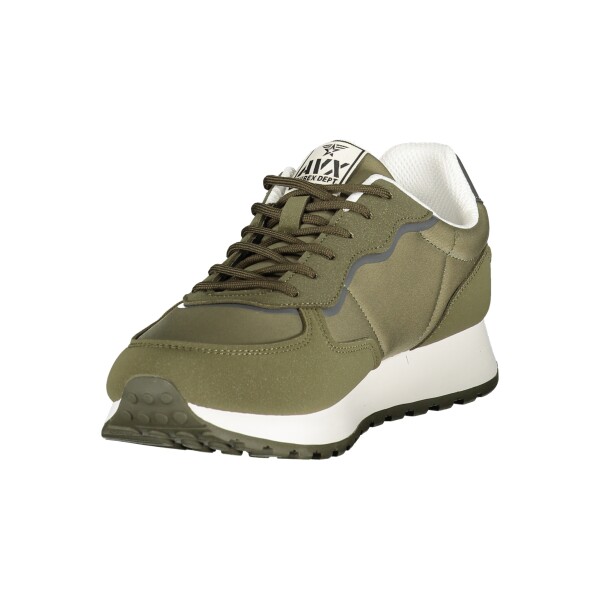 AVIREX Ανδρικά Πράσινα Sneakers με κορδόνια και γκρι λεπτομέρειες