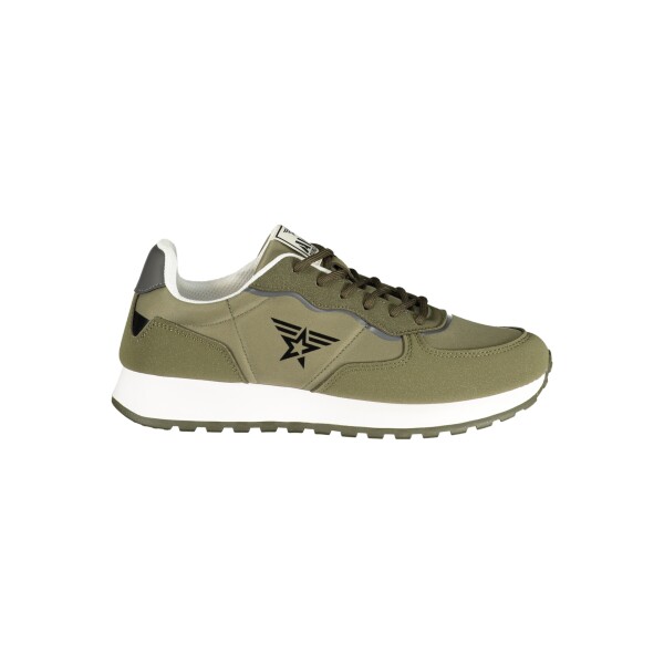 AVIREX Ανδρικά Πράσινα Sneakers με κορδόνια και γκρι λεπτομέρειες