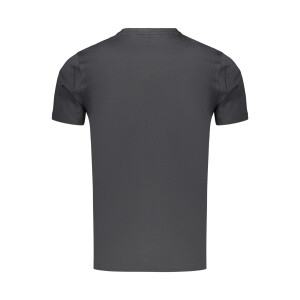 BACI&ABBRACCI Ανδρικό Μαύρο T-shirt με στρογγυλή λαιμόκοψη και λογότυπο