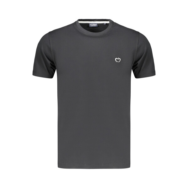 BACI&ABBRACCI Ανδρικό Μαύρο T-shirt με στρογγυλή λαιμόκοψη και λογότυπο