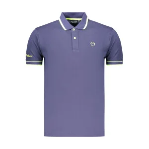 BACI&ABBRACCI Ανδρική Μπλε Polo Μπλούζα με κεντημένο λογότυπο