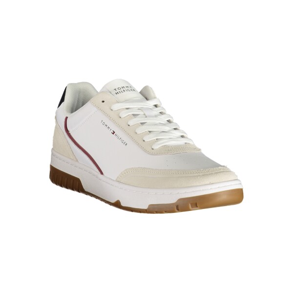 Tommy Hilfiger ανδρικά λευκά sneakers με κορδόνια
