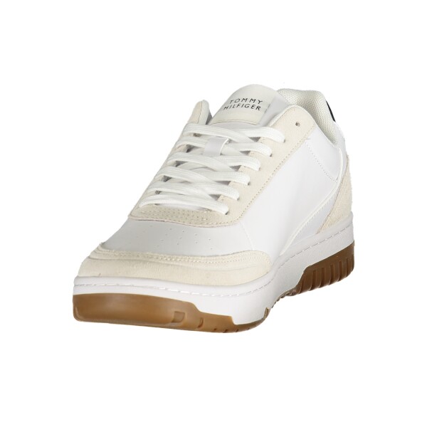 Tommy Hilfiger ανδρικά λευκά sneakers με κορδόνια