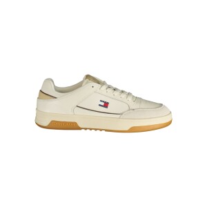 Tommy Hilfiger ανδρικά sneakers σε λευκό χρώμα με κορδόνια