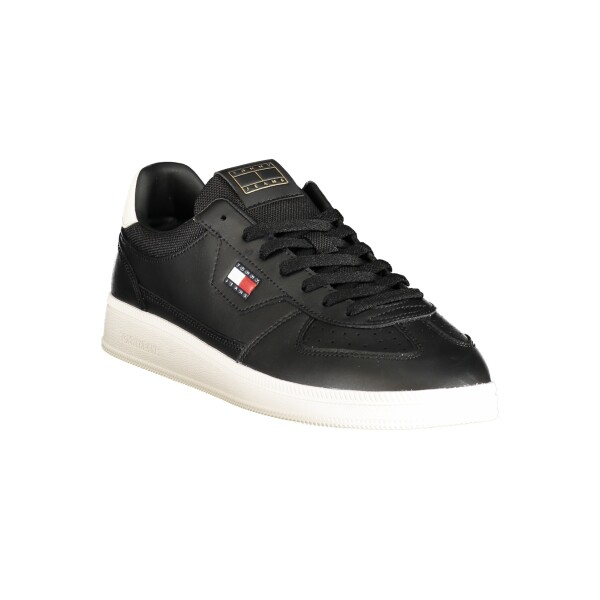 Tommy Hilfiger ανδρικά sneakers σε μαύρο χρώμα με κορδόνια