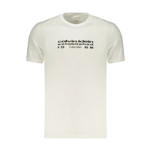 Calvin Klein Ανδρικό Λευκό T-shirt με λογότυπο