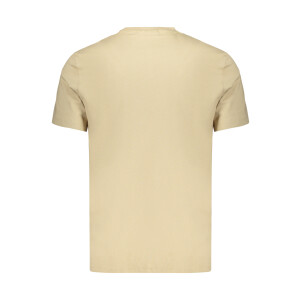 Calvin Klein Ανδρικό Μπεζ T-shirt με στρογγυλή λαιμόκοψη και λογότυπο