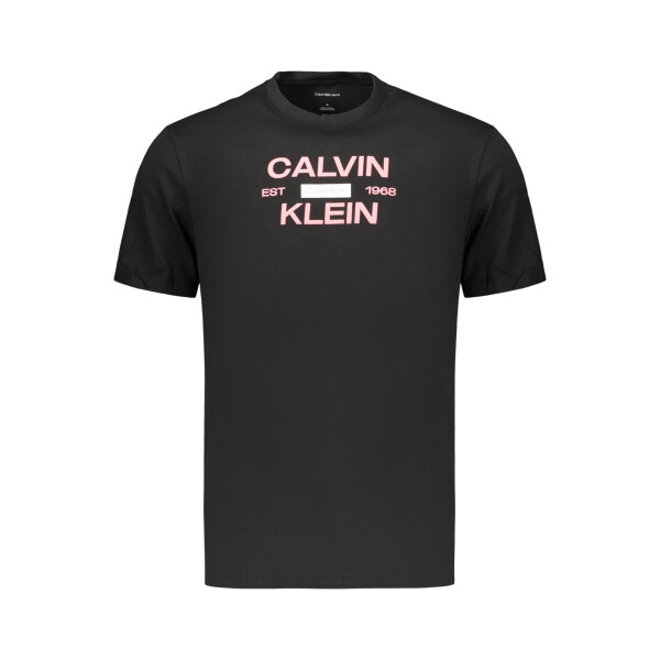Calvin Klein ανδρικό μαύρο T-shirt με στρογγυλή λαιμόκοψη και λογότυπο