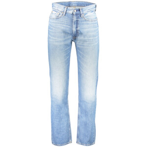 Calvin Klein ανδρικό μπλε jeans με ίσια γραμμή και 5 τσέπες