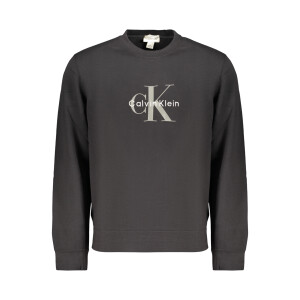 Calvin Klein Ανδρικό Μαύρο Φούτερ με Φερμουάρ