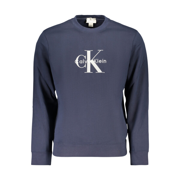 Calvin Klein ανδρικό φούτερ με φερμουάρ σε μπλε χρώμα με λογότυπο