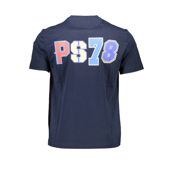 PLEIN SPORT Ανδρικό Μπλε T-shirt με κοντά μανίκια και print