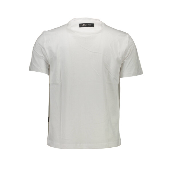 PLEIN SPORT Ανδρικό Λευκό T-shirt με print λογότυπο
