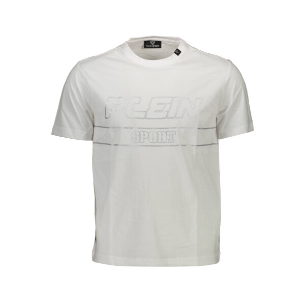 PLEIN SPORT Ανδρικό Λευκό T-shirt με print λογότυπο