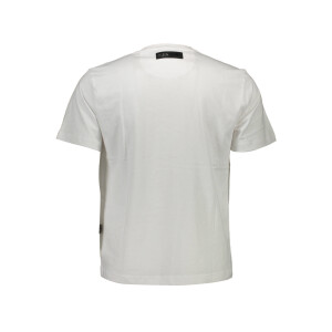 PLEIN SPORT Ανδρικό Λευκό T-shirt με κοντά μανίκια και λογότυπο