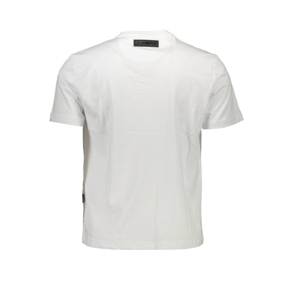 PLEIN SPORT Ανδρικό Λευκό T-shirt με στρογγυλή λαιμόκοψη