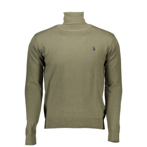 U.S. POLO ASSN.. Ανδρικό Πράσινο Φούτερ με ψηλό λαιμό